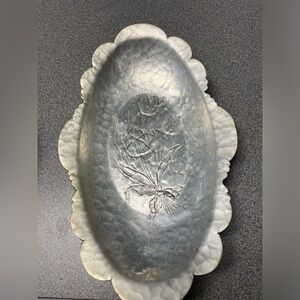 406 Hammered Metal Tray Rodney Kent Hand Wrought Creations
